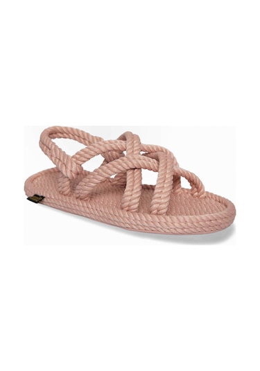 Nomadic Republic Bod.0060.k.t Bodrum Kauçuk Tabanlı Kadın Sandalet Pembe Pembe