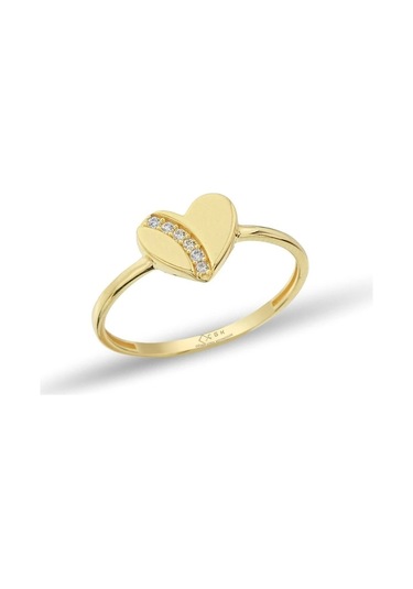 Çgk Çiğdem Gürel Kuyumculuk Kalp Çıtır Altın Yüzük Gold
