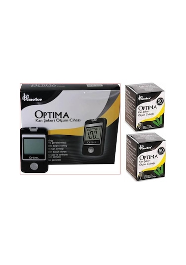 Optima Kan Sekeri Ölçüm Cihazı + Strip 2 Kutu 100 Adet