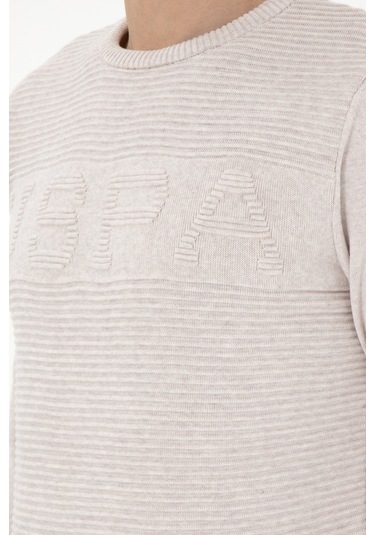 U.s. Polo Assn. Erkek Taş Melanj Kazak /triko 50293089-vr225 Taş Melanj