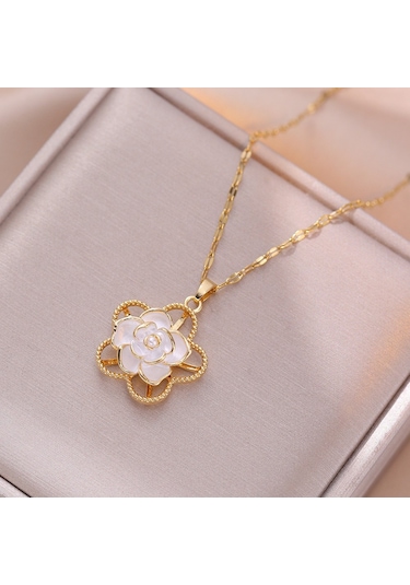 Bayan Kolye: Moda Estetiği Titanyum Çelik Kolye No.147 Çok REnkli