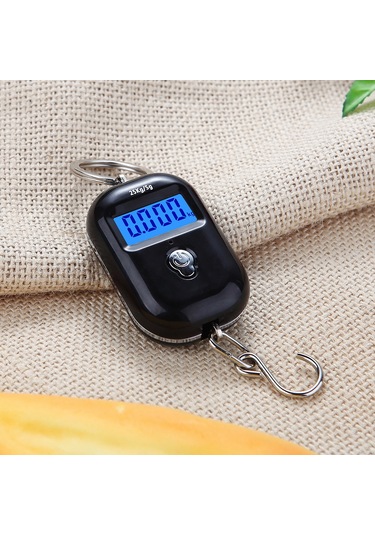 Mini Bagaj Ölçeği Taşınabilir Elektronik Tartı Dijital Balık Pulu Sıfır İzleme Fonksiyonu İle 25 Kg Çift Aralıklı Ölçek Dijital Asılı Ölçek