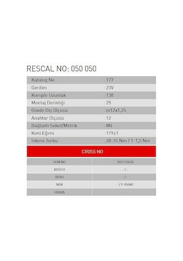 Isıtma Bujisi - Isuzu - Et050050