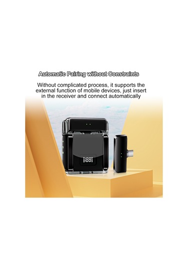 Xindoker "kablosuz Klips Mikrofon Seti: Şarj Kutusu İle Çift Kanallı, Net Ses Kalitesi, 20m Menzil"