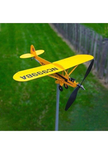 Pazly Weathervane Uçak Uçak Suntek Rüzgar Gülü Demir Bahçe Ld