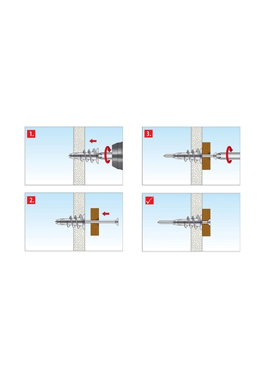 Tox Gd 37-4 Spiral Plus Vidalı Alçıpan Dübeli 4 Adet