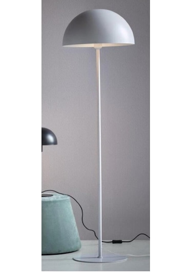 Mylights Modern Metal Mat Beyaz Lambader Köşe Lambası En 40 C Siyah