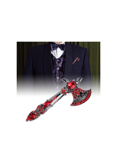 Lemestar Klasik Elmaslı Bıçak Desenli Broş - Dayanıklı Alyuminyum Malzeme, Gündelik Ve Özel Etkinlikler İçin Dekoratif Takı Kırmızı