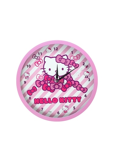Ykc Hello Kitty Çocuk Odası Duvar Saati-Lisanslı Diğer