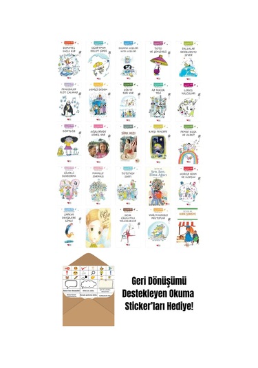 Sevim Ak Vanilya Kokulu Mektuplar Seti 25 Kitap + Okuma Sticker'ları