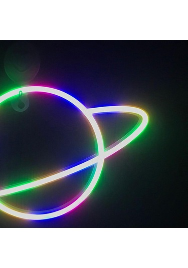 Homyl Usb/pil Led Neon Işık Burcu Duvar Lambası Çok-renkli Çok Renkli
