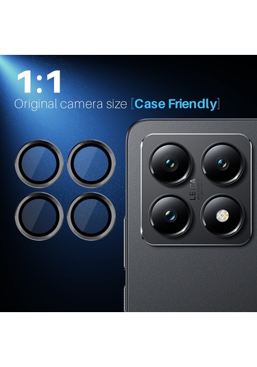 Xiaomi Mi 14t İle Uyumlu Temperli Cam Tekli Kamera Lens Koruyucu