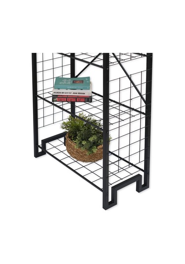 Metal Kitaplık Mutfak Rafı Malzeme Dolabı 5 Raflı Düzenleyici