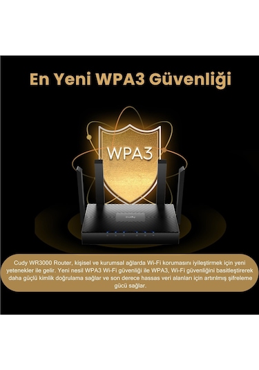 Cudy WR3000 5 GHz 2402 Mbps 2.4 GHz 300 Mbps Wi-fi 6 Mesh Router