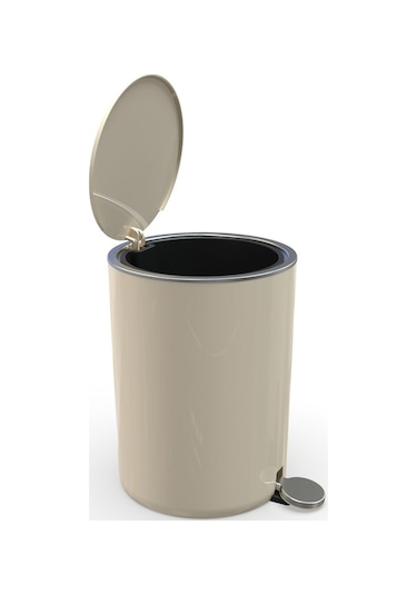 Primanova Lenox Pedallı Çöp Kovası 5Litre Bej. Bej