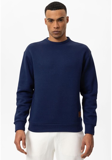 Seppe Erkek Basic Sweatshirt Lacivert