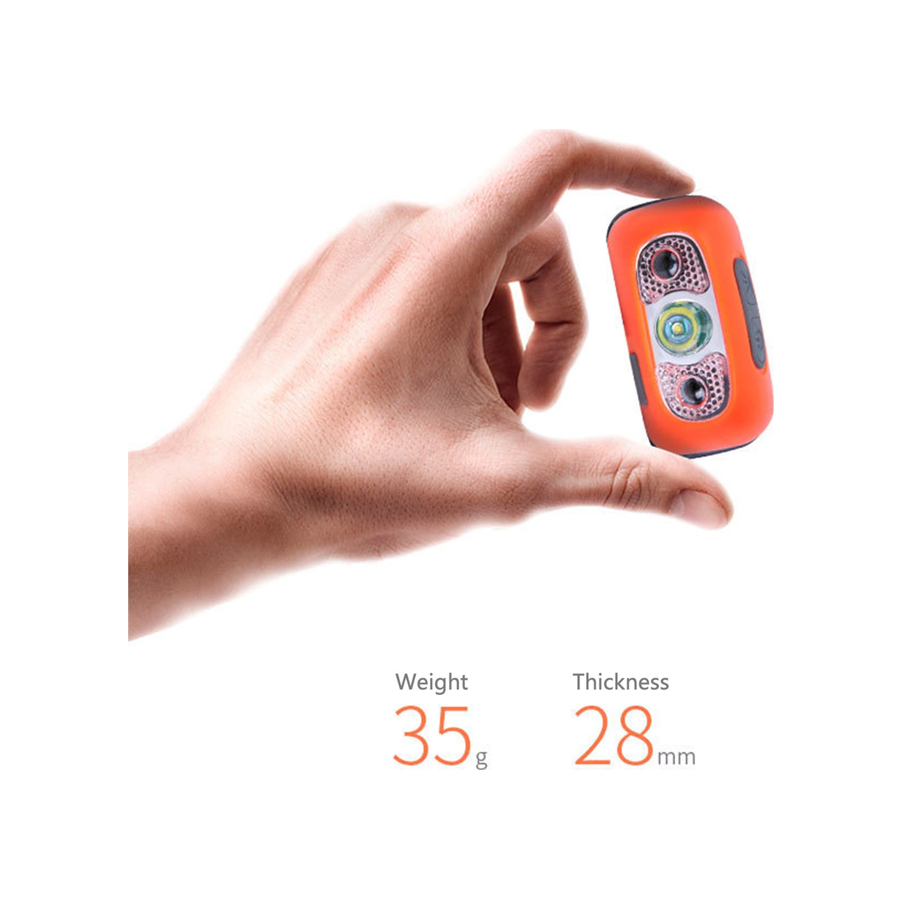 Moveevo Usb Şarjlı Akıllı Endüksiyonlu Kafa Lambası, 350 Lumen 90 Derece Ayarlanabilir, Dış Mekan Gezintileri Ve Kamp İçin Taşınabilir Işık Kaynağı - Beyaz Beyaz