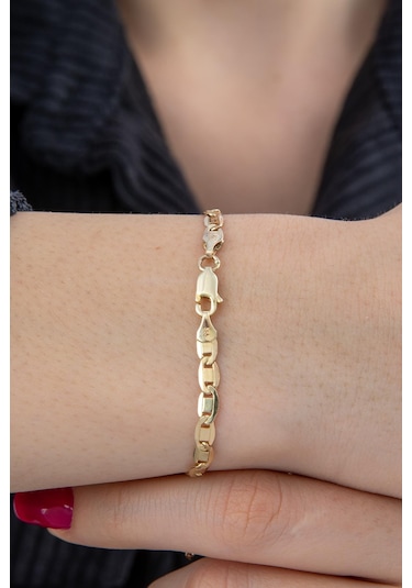 Fiyonk Kuyumculuk 14 Ayar Altın Valentino Bileklik 2 Pembe Altın