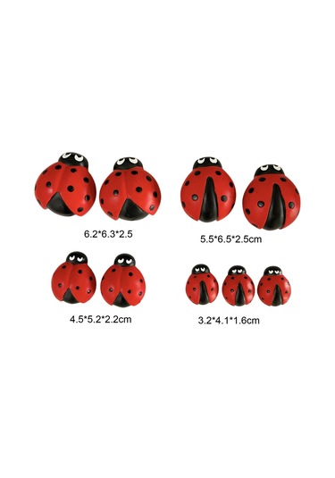 Suntek 9 Parça Uğur Böceği Heykeli Mikro Manzara Masaüstü