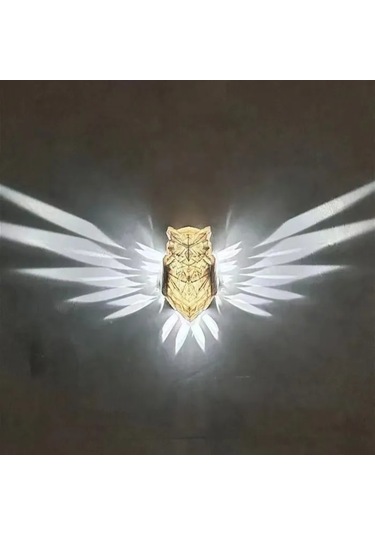 Kosona Duvar Tipi Trapezoidal Usb Beslemeli 8w 6 Ampullü Soğuk Beyaz Işık Fluoresan Duvar Lambası Beyaz