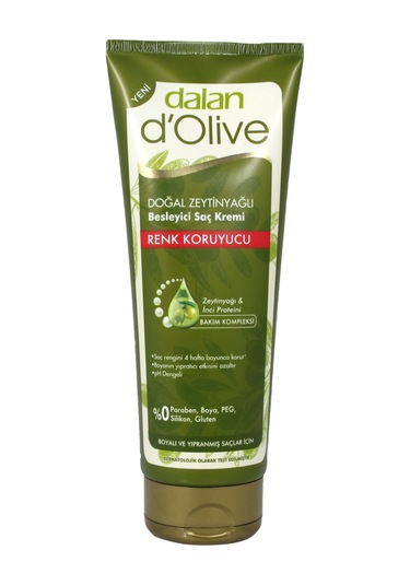 Dalan Zeytinyağlı Renk Koruyucu Boyalı ve Yıpranmış Saçlar için Saç Bakım Kremi 200 ml
