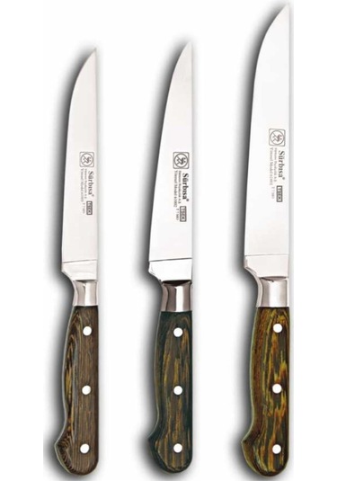 Sürbısa 3 Lü Yöresel Mutfak Ve Sebze Bıçak 61001-02-03-ym Ahşap