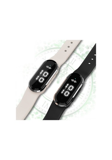 Fortunelane Siyah Akıllı Ultrasonik Sinek Kovucu Bileklik, Fiziksel Koruma, Üç Seviye Ayar, Saat, Hamile Bebeğe Uygun