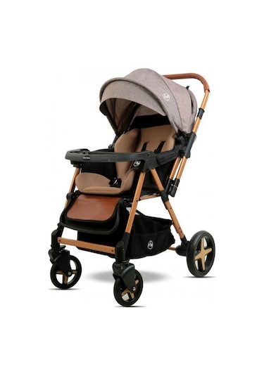 Maxi Taxi Milano Çift Yönlü Bebek Arabası Maxitaxi.062 Kahverengi - Altın