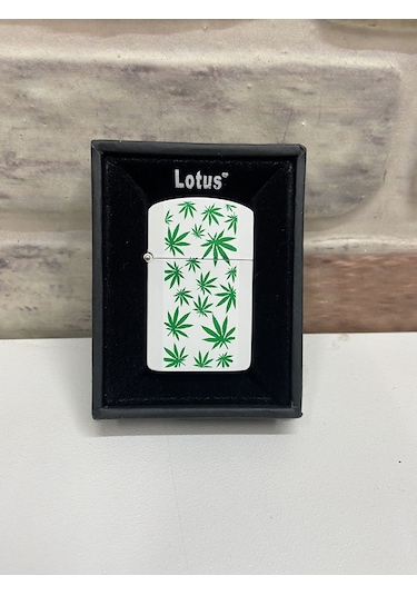 Lotus Marka Beyaz Yeşil Renk Yaprak Logolu Benzinli