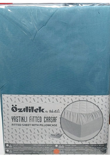 Özdilek Colourist Fitted Tek Kişilik Çarşaf Seti 100x200 -maldiv Mavi