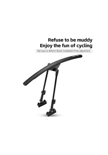 West Bıkıng Yp0714032 Yol Bisikleti Çamurluk Ayarlanabilir Pp Çamurluk - Ön Çamurluk Siyah