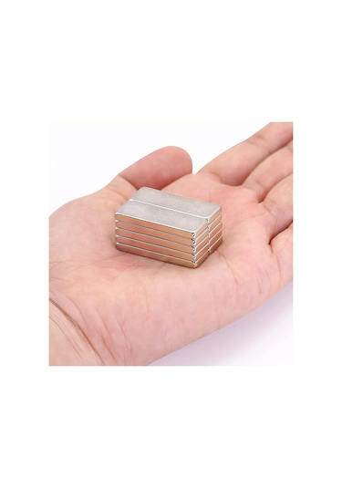 5 Adet 30Mm X 10Mm X 3Mm Köşeli Süper Güçlü Neodyum Mıknatıs