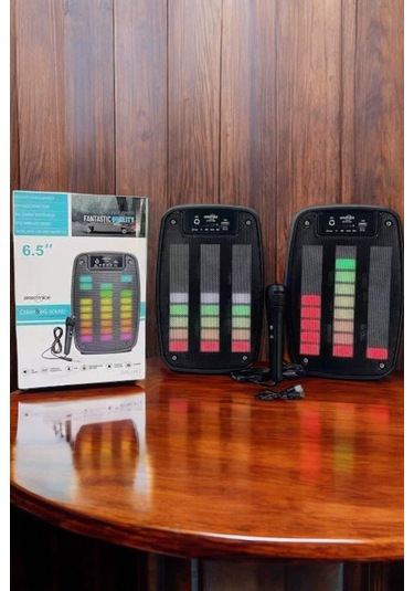 Bluetooth Hoparlör Mikrofonlu Speaker Taşınabilir Şarjlı