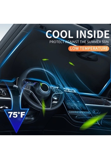 Dashanshop 2017-2024 Toyota Chr Katlanır Ön Cam Güneşlik Koruyucu Oto Aksesuarı