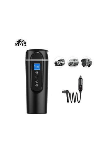 Novahub Mkb173 304 Paslanmaz 420ml 12v/24v Araç İçi Isıtıcı - Beyaz/siyah Termos Beyaz - Siyah