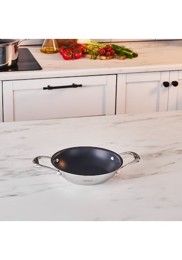 Karaca Plasma Steel 316+ 3ply Sahan 20 Cm Gümüş