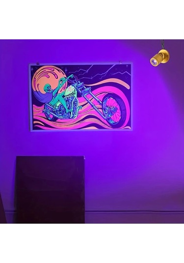 Honeybeeshop 2 4 Adet Uv Siyah Işık Gece Usb Uv Işık Mini Spot Siyah 2 Adet Gösteri Dolabı Takı Rafı Poster Arka Plan Duvar Kullanımı 1w Ultraviyole Led Siyah Işıklar Partiler Evcil Hayvanlar Siyah