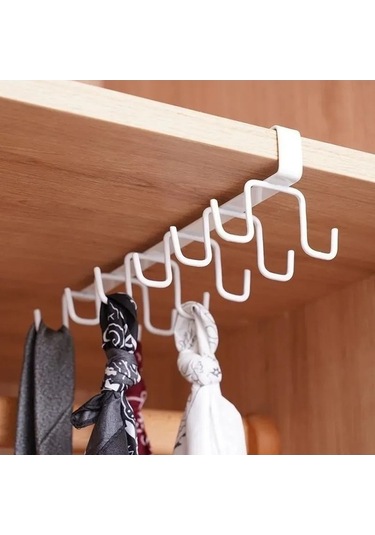 Pazly Pratik Mutfak Askılık - Bardak, Kaşık & Çanta Askısı 27x7 Cm, 2.5 Cm Kalınlık, Çok Fonksiyonlu Kullanım