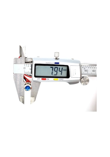 Kablolu 8mm Mini Metal Mavi Göz Lamba Led 12v 24v