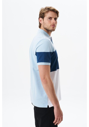 Arma Erkek Regular Fit % 100 Pamuk Pike Polo Yaka Tişört Y29374355302 Mavi-m1 Mavi