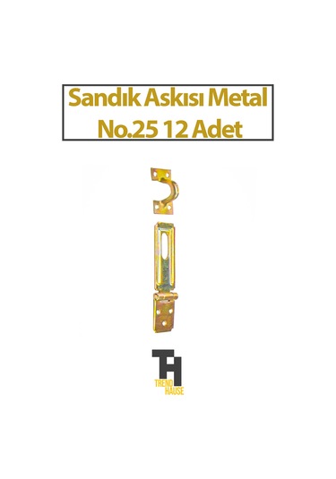 Sandık Askısı Metal No.25 12 Adet