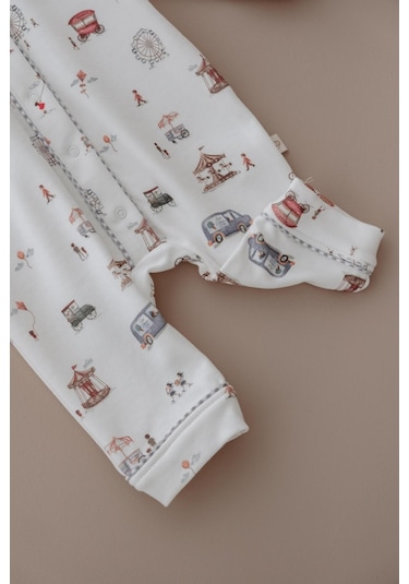 Oh La La Koala Lunapark Çıt Çıtlı Puffy Sleep Serisi Tulum Ekru