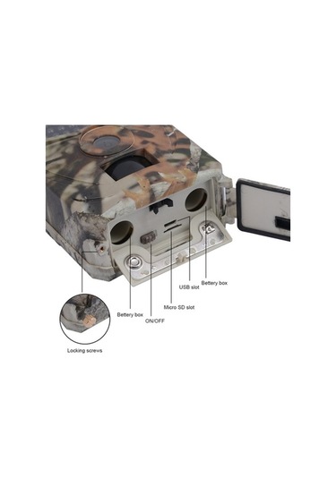 Tongxida Pr100b 12mp/1080p Çok Fonksiyonlu Ip56 Suya Dayanıklı İzleme Kamerası, Gündüz/gece Modu, 26 Kızılötesi Işıkla Avcılık Çok Renkli