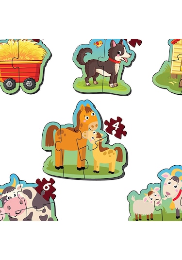 Baby Puzzle Çiftlik 5 Adet