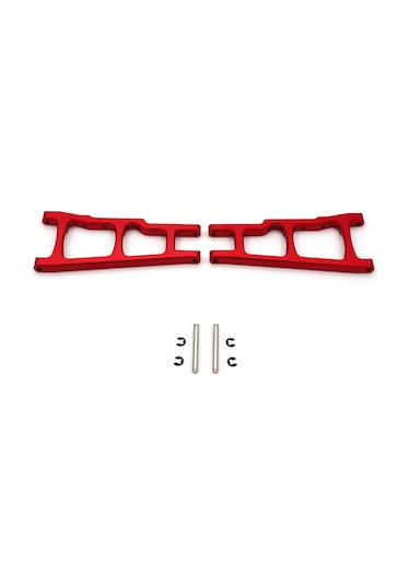 Shineyee "traxxas Slash/stampede/rustler İçin 2'li Takım Kırmızı Alüminyum Arka Süspansiyon Kolları - 3655x Uyumlu"