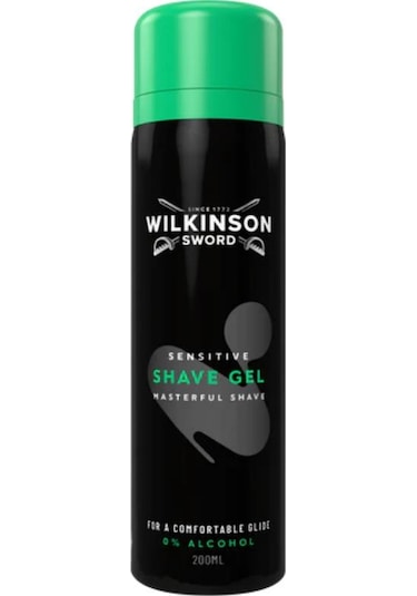 Wilkinson Sword Sensitive Erkek Tıraş Jeli 200 Ml Alkol İçermez Hassas Ciltler