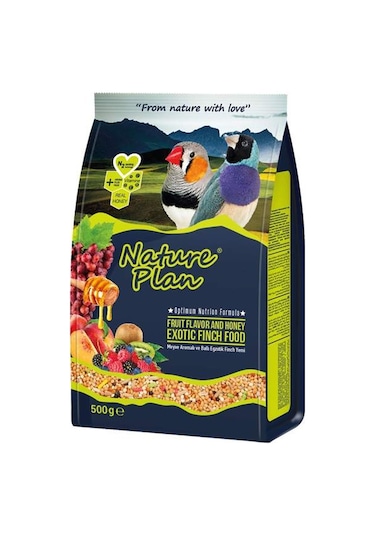Nature Plan Meyveli ve Ballı Hint Bülbül Egzotik Finch Yemi 500g