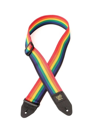 Ernie Ball P04044 Gitar Askısı Rainbow Gökkuşağı Nylon Straps Pol