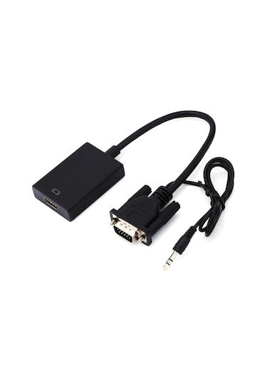 Vga To Hdmi Ses Video Dönüştürücü Çevirici Kablo Converter