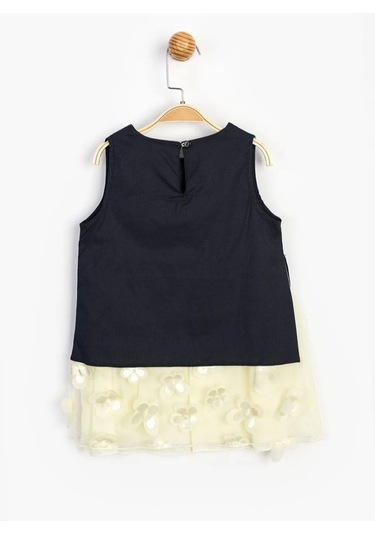 Minnie Mouse Kız Çocuk Lacivert Tül Etek Elbise Mn15634 Lacivert